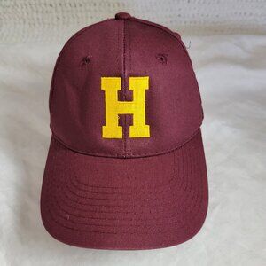 OC Sports Embroidered "H" Baseball Cap Hat Gold Crimson Harvard? adjustable